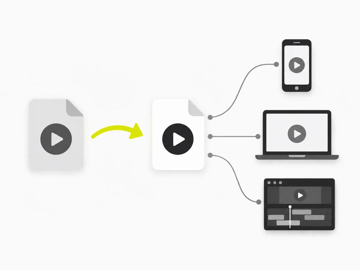 Diagram: a free transcript with an optional saved library above it