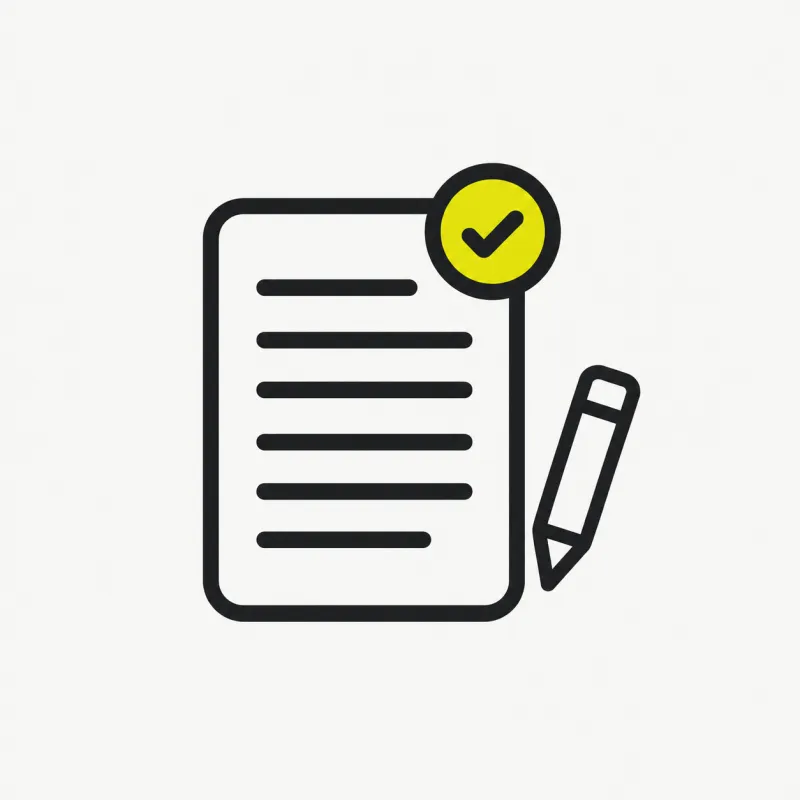 Illustration: timestamped transcript lines beside a clean audio document