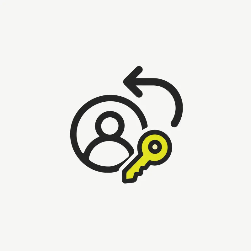 Illustration: an audio preview with a check mark and account key
